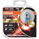 Osram H4 Night Breaker Laserové žiarovky +200% +150m