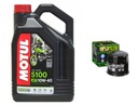 MOTUL ESTER 5100 4T 10W40 4L OLEJ + FILTER HF138