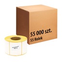 Termoštítka 50x30mm 1000' 55000ks 55 kotúčov