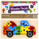 Drevené puzzle 10 dielikov Auto. Mega kreatívny