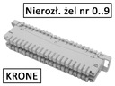 Neodpojiteľná svorkovnica. KRONE gél 68702002-06 č.0..9