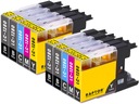 10x atrament pre Brother MFC-J6510DW DCP-J525W LC-1280