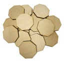 Drevená sekundová sada Polygon Set 12,5 cm 50 ks