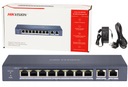 SWITCH PoE 8x PoE pre kamery HIKVISION 60W 10/100Mb