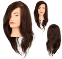 Hlava ŠKOLENIE HAIRSTYLINGU Head Dámske 100% PRÍRODNÉ ĽUDSKÉ VLASY 45cm