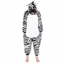 ZEBRA ONESIE PYŽAMÁ TEPLÁKOVÝ KOSTÝM KIGURUMI M