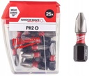 SHOCKWAVE PH2 25MM BIT SET 25 KS MILWAUKEE