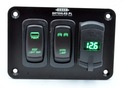 Carling panel 2x voltmeter rýchlonabíjačka