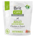 BRIT CARE Udržateľný stredný kurací hmyz 1 kg