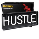 Veľká neónová nástenná LED USB Hustle