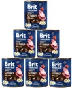 Brit Premium Junior Morka s pečeňou 6x800g