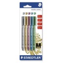 STAEDTLER 5 farebných metalických popisovačov