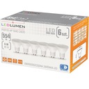 Sada 6x GU10 LED žiarovky 6W=45W 554lm LEDLUMEN