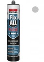 SOUDAL ELASTICKÉ GLUE FIX ALL FIXALL FLEXI Sivá