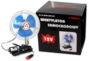 VENTILÁTOR DO AUTO OTOČNÁ SPONA 12V