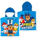 PAW PATROL CHASE RUBBLE pončo pončo plážová osuška s kapucňou 55X110