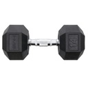 Činka HEX 14 KG RUBBER HMS PRO BLACK TRAINING GYM SPORTS