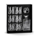 CRYSTAL BOHEMIA ELEGANTE WHISKEY SET 1+6