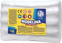 Termosetová modelovacia hmota 1 kg biela ASTRA