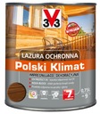 V33 impregnačná a ochranná lazúra tmavý dub 0,75L