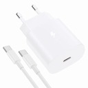 RÝCHLA SIEŤOVÁ NABÍJAČKA TELEFÓNU PRE SAMSUNG 25W + USB-C KÁBEL 1M