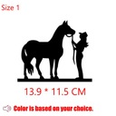 Black Style NO.1 Size Funny Cowboy Cowgirl Hors