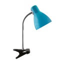 Stolná lampa s E27 klipom 15W KATI BLUE IDEUS