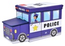 HRUDNÍK TOY TRACK POOF SEAT POLICAJNÝ KOŠÍK KONTAJNER