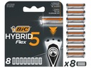 Náplne BIC Hybrid Flex 5 Razor - blister po 1 balení po 8 ks