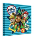 Paw Patrol Chase Rubble Obraz na plátne 30x30 cm