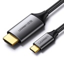 Ugreen kábel HDMI - USB Typ C 4K 60 Hz 1,5 m čierno-šedý