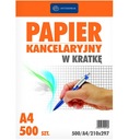 Kancelársky papier károvaný - Interdruk - 500 A4