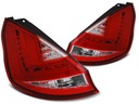 Zadné svetlá Led Neon Red Ford Fiesta mk7 Lift 2013-