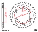 Zadné ozubené koleso / veľké zadné ozubené koleso Honda CR CRF 125 250 450 500 R X - 48 zubov