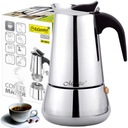 KÁVOVAR Espresso kávovar 300ml Oceľ INOX INDUKČNÝ PLYN MAESTRO