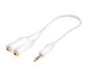 WHITE adaptér Vivanco 31009 2 x JACK 3,5 mm TELE IT