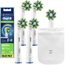 4x Kefková HLAVA ORAL-B CROSS ACTION EB50-AB ORIGINÁLNE KUFRE