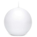 Globe Candle Matte WHITE 6cm, sada 10 sviečok