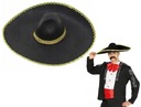 Mexický klobúk Sombrero 55 cm OBROVSKÝ zlatý