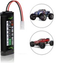 NI-MH BATÉRIA S KONEKTOROM TAMIYA-2P 7,2V 5000MAH PRE RC AUTO, LOĎ, DRONY