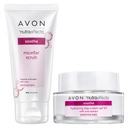 Krémová a peelingová kozmetická sada AVON Nutra Effect