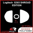 2 x CorePad Logitech G303 Shroud CTRL klzáky