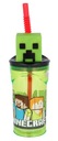 BOTTLE 3D pohár so slamkou Fľaša 360 ml MINECRAFT