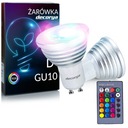 FAREBNÁ GU10 RGB LED ŽIAROVKA S HALOGÉNOVÝM DIAĽKOVÝM OVLÁDANÍM