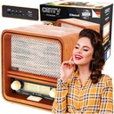 ANALÓGOVÉ RETRO FM BLUETOOTH RÁDIO DREVENÁ KUCHYŇA DO DOMÁCEJ KANCELÁRIE