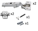 Blum Tip-On pánt s nárazníkom a adaptérom