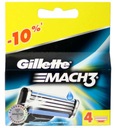 GILLETTE MACH3 4 KS ČEPEĽOVÉ VLOŽKY