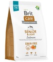 BRIT Care Grain-free Senior Light suché krmivo pre seniorov s lososom 3 kg