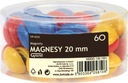 MAGNETY NA DOSKY GRAND 20MM FAREBNÉ 60 KS