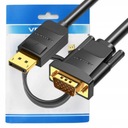 VENTION KÁBLOVÝ ADAPTÉR DISPLAYPORT DP TO VGA 1080P 60HZ FULL HD 3M